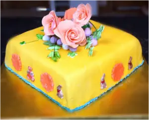Easter cake - wheat free fruit cake - low sugar