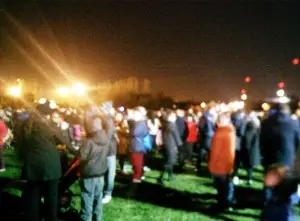 Waiting for fireworks to start